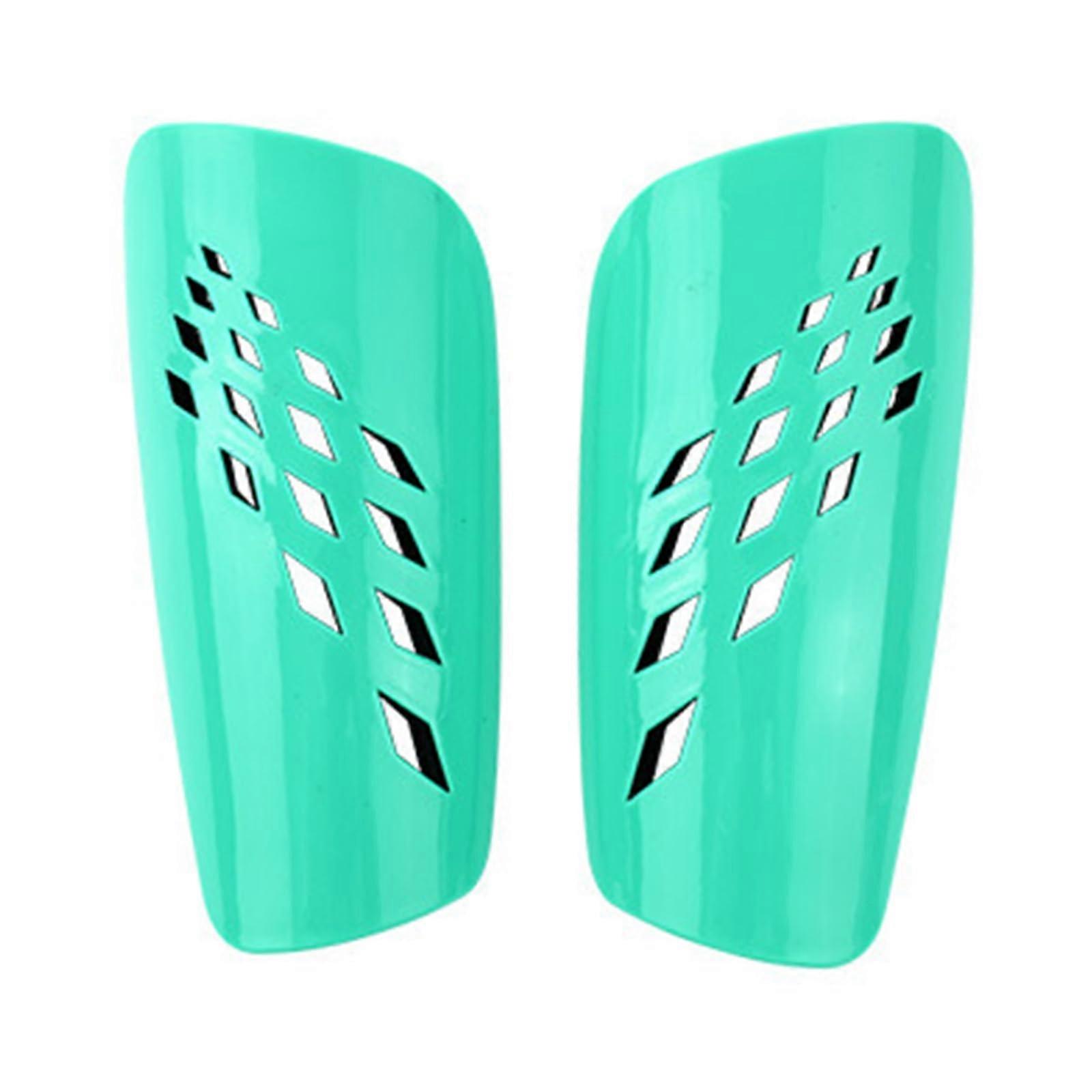 1 Pair Kids Shin Pad Soccer Shin Guards Small Protective Equipment Shin Guards 19.5x11.5cm Football Protectors Pad Green Ref: 1065