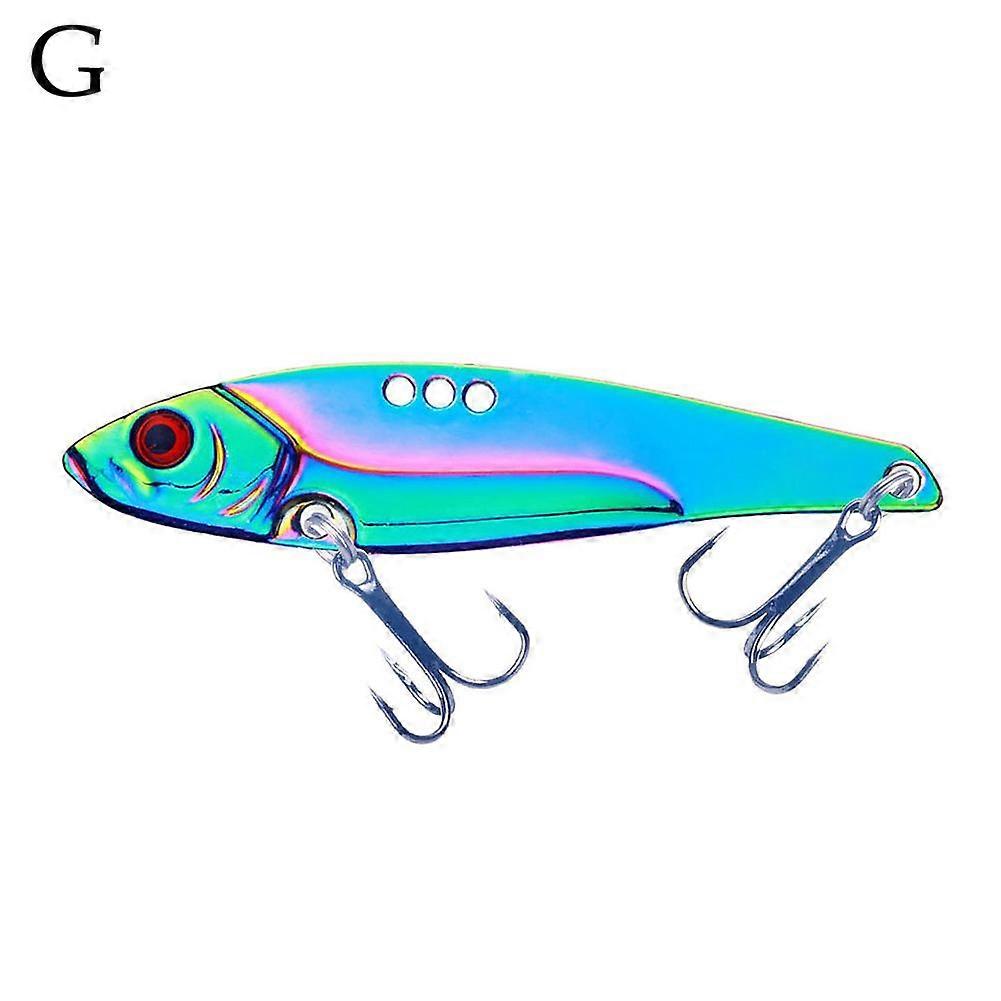 VIB056-1 (3g) (G) 3.5CM-3G$vib bait 3g metal iron plate lure fake bait micro black long-distance casting sequin lure bait fish hook