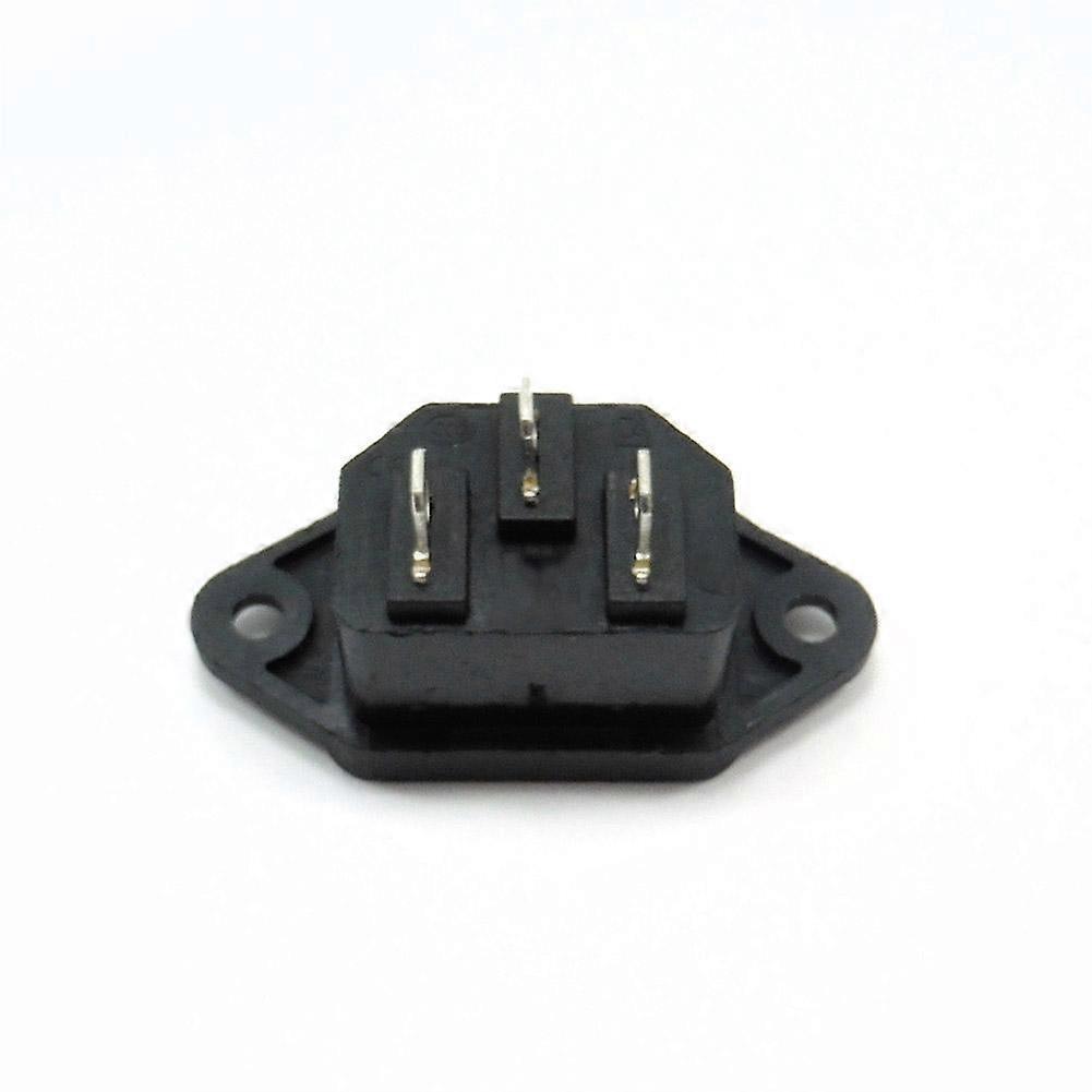 One by one AC power socket C14 Pin socket with ear fixing hole computer rice cooker battery car socket