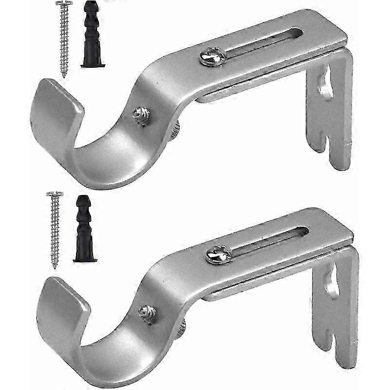2 pcs curtain rod bracket set, adjustable wall bracket,curtain rail bracket p
