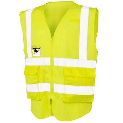 SAFE-GUARD by Result Unisex Adult Executive Mesh Safety Hi-Vis Vest