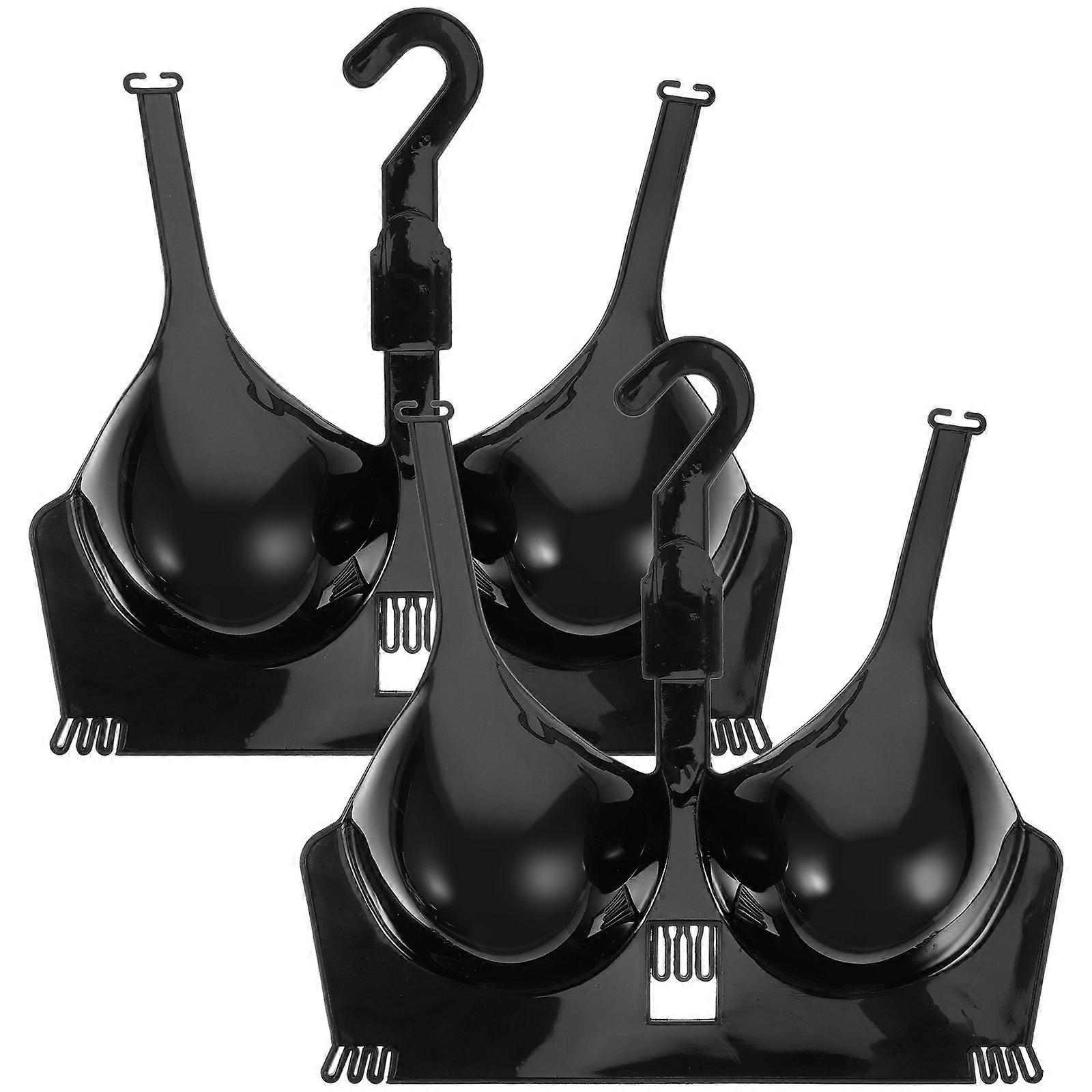 Women Mannequin Display Stand with Hanger for Underwear Shop – Lightweight Plastic Bust Holder for Clothing Store, Portable and Sturdy Display Rack