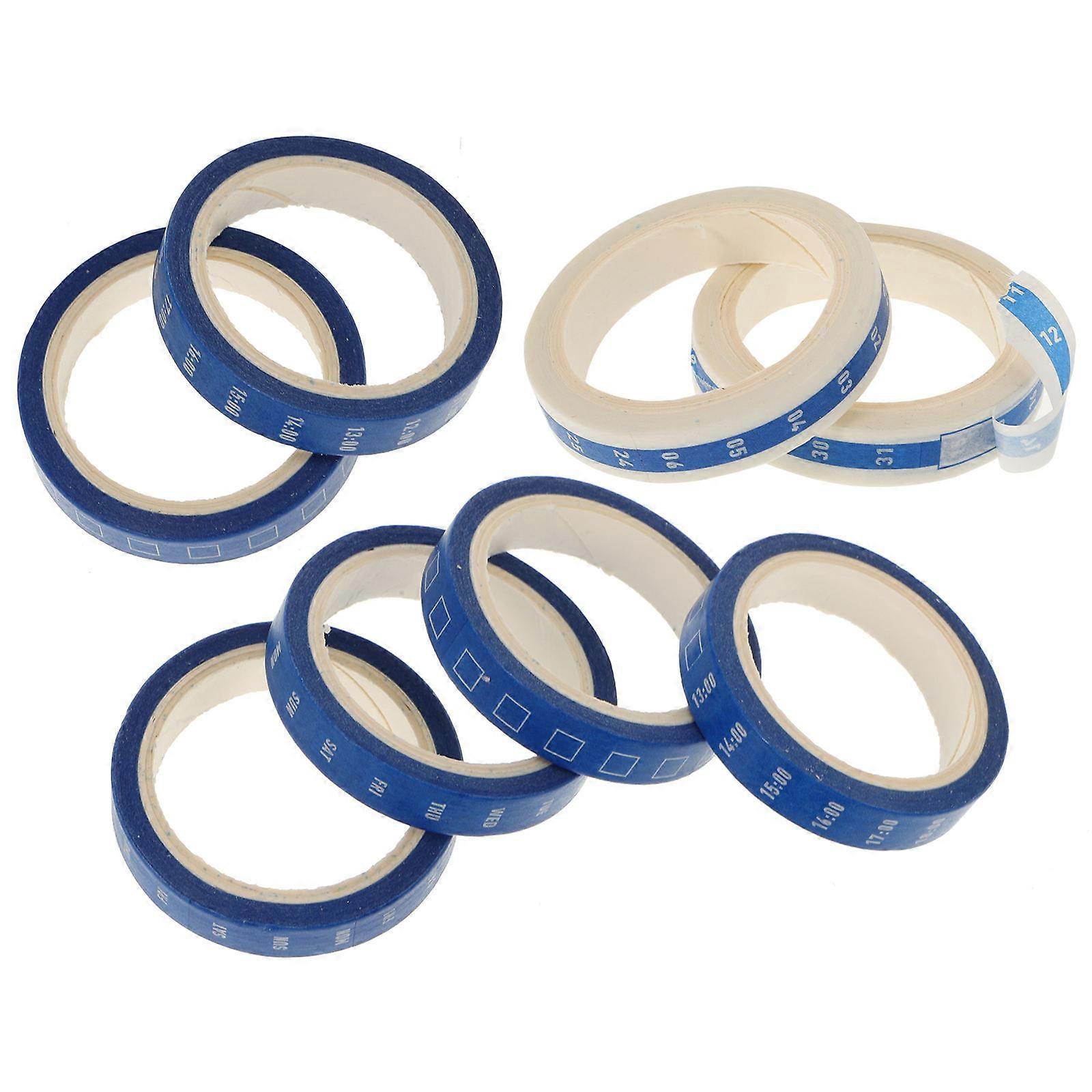 8 Rolls Washi Tape Set for Planning, Scrapbooking & Journaling – Decorative Stickers for Home, Office, and School Use – Random Colors