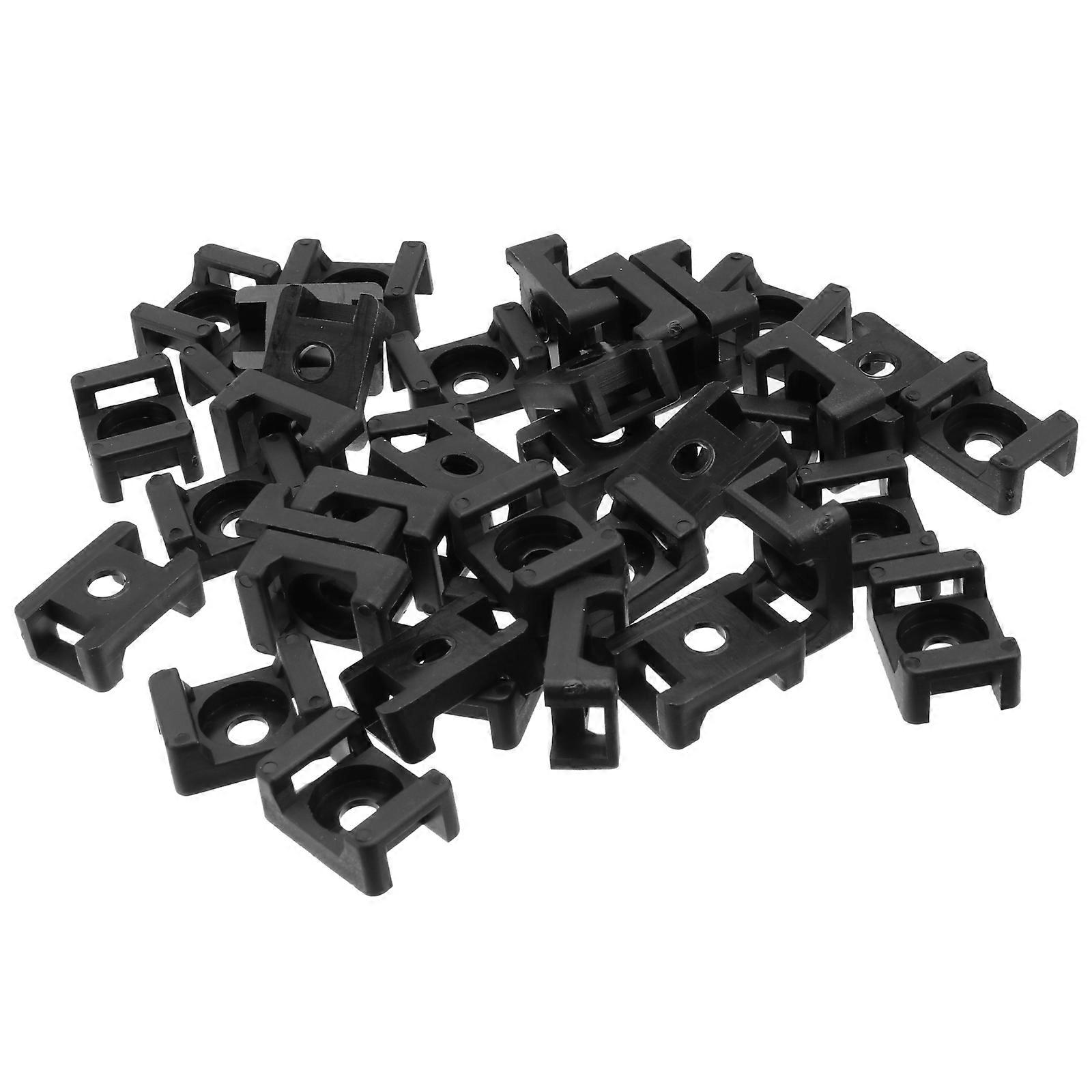 Kaapelikiinnitin Nylon Satula Nippuside Kiinnitys Johdotus Organisaatio Musta 2,15 x 1,6 x 1cm Langan niputtaminen 100Pack