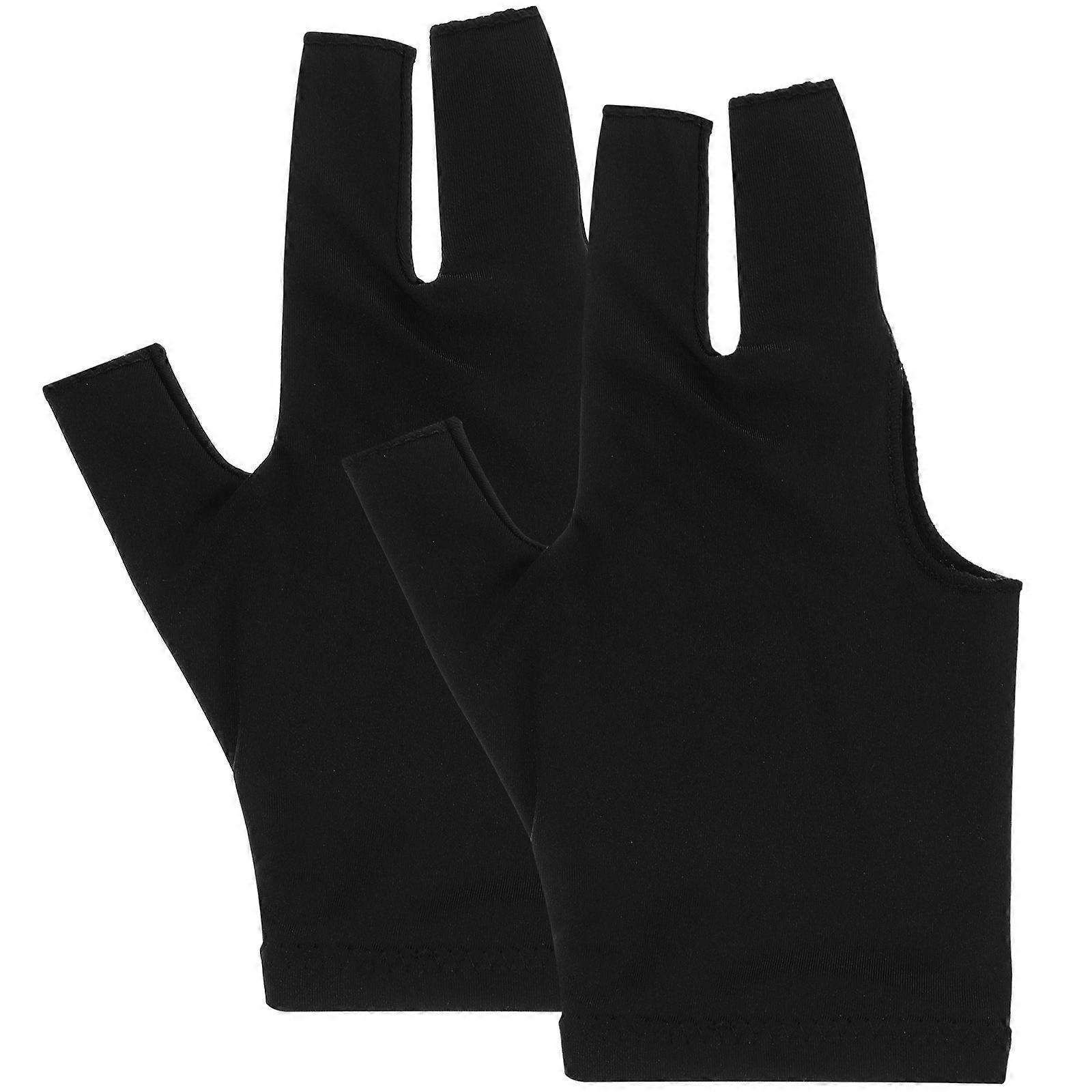 Fingerless Billiards Gloves for Snooker – Stretchable, Lightweight Pool Cue Gloves for Men and Women