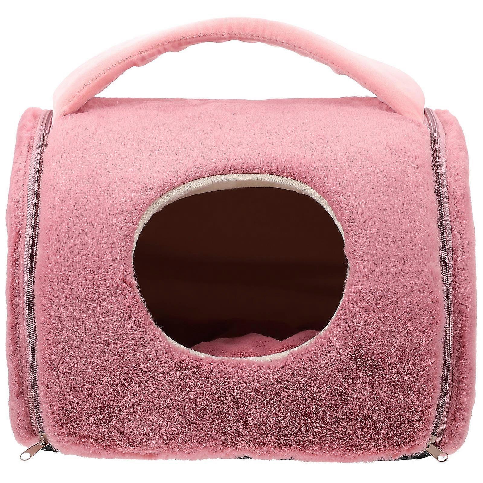 Cat Shelter Warm Cat Sleeping Bed For Winter Indoor Use Red 38.00X36.00X30.00CM Resting 1Pack