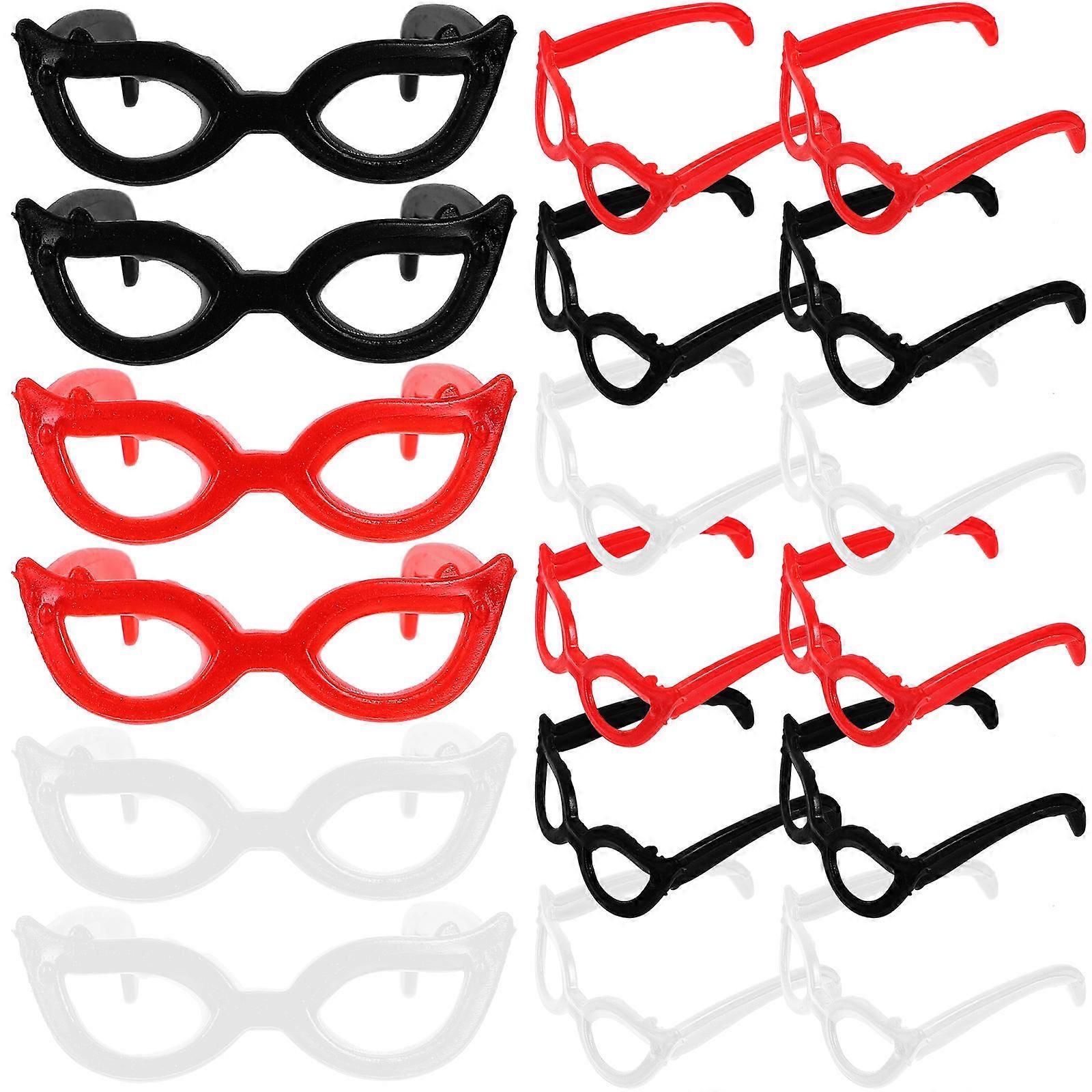 Mini Eyeglasses Mini Doll Sunglasses Round Shape Doll Styling 60Pcs