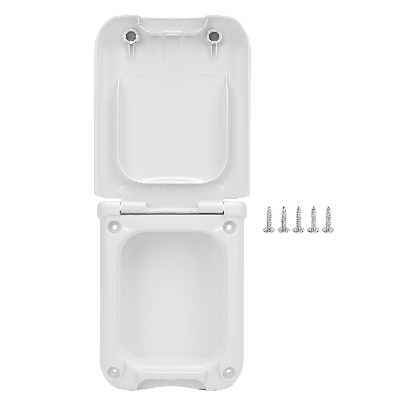 RV Power Outlet Box with Water Resistant Cover, External Electrical Outlet Box for Camper, Trailer, RV