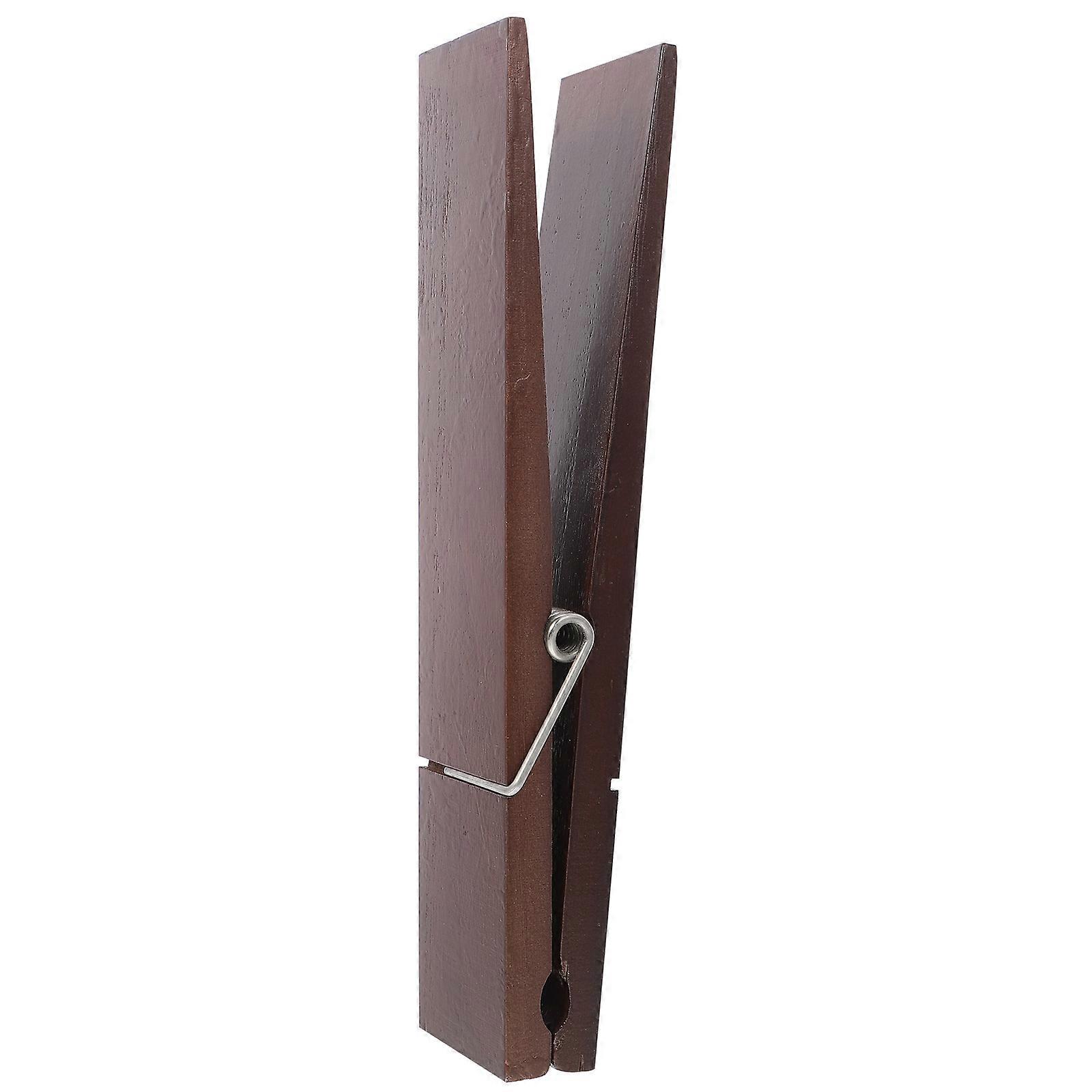 Brown Synthetic Wall-mounted Clothespin Towel Clip for Storage with Quality 1Pc