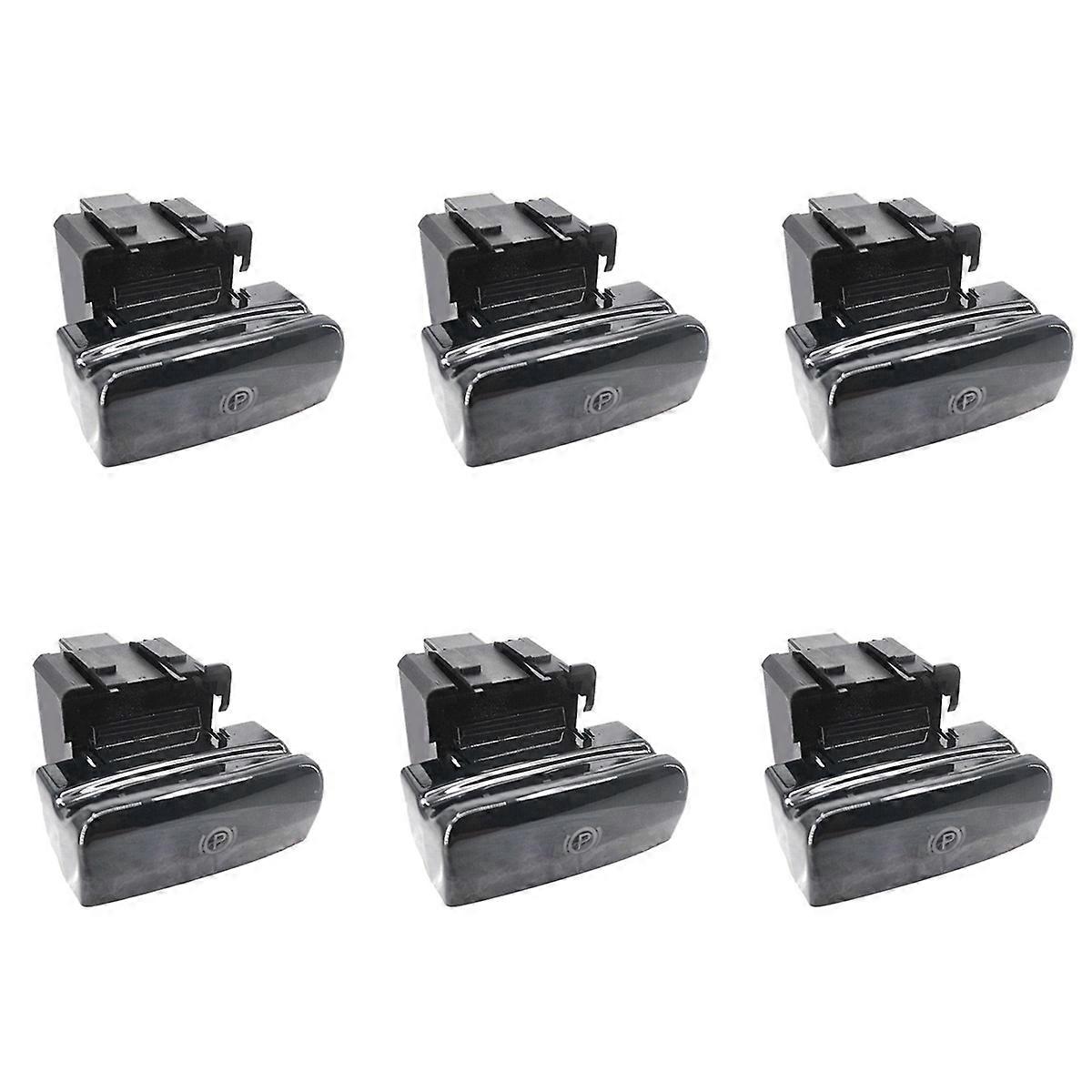 Car Electronic Handbrake Switch Parking Brake Bright Black