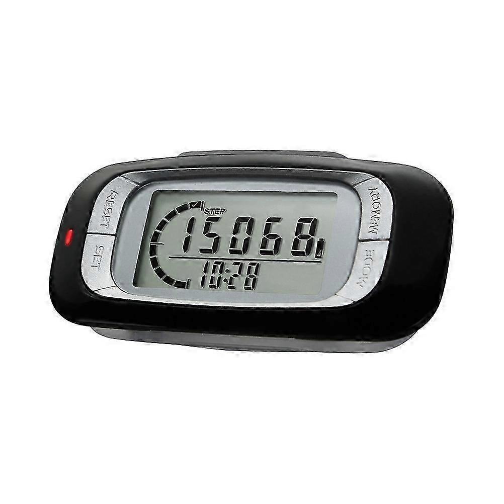 Walking 3D Pedometer with Clip Accurate Step Counter for Fitness Walking Distance Miles/Km Calorie Counter