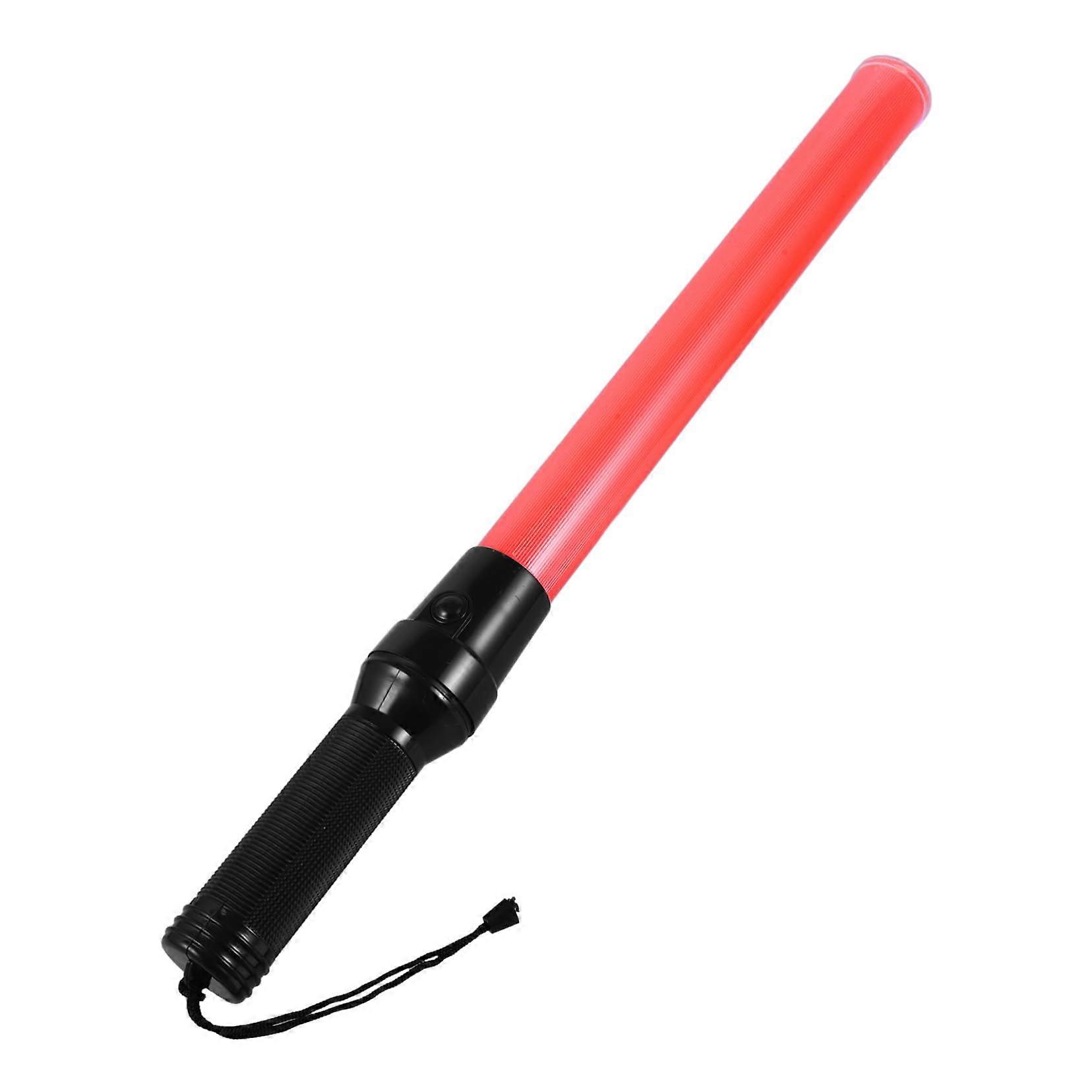 2 x LED traffic rod, luminous light stick for events, decorative light stick, without batteries, for concerts, traffic control