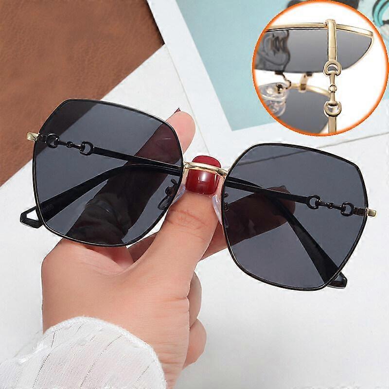 New Square Horseshoe Buckle Ladies Gradient Fashion Female Net Red INS Temperament Glasses
