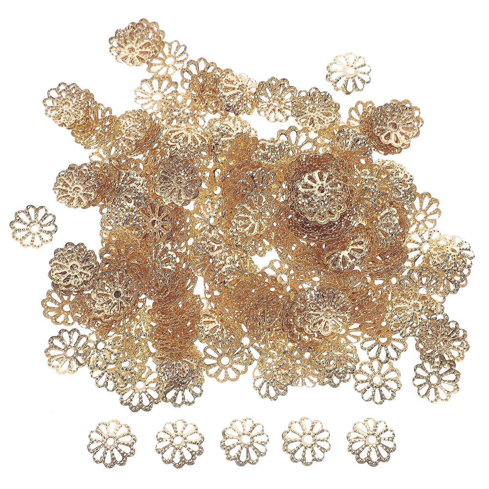 Decorative Bead Caps Spacer Beads Caps Flower Shape Diy Craft Jewelry Making Iron 0.8X0.8cm 1000Pcs