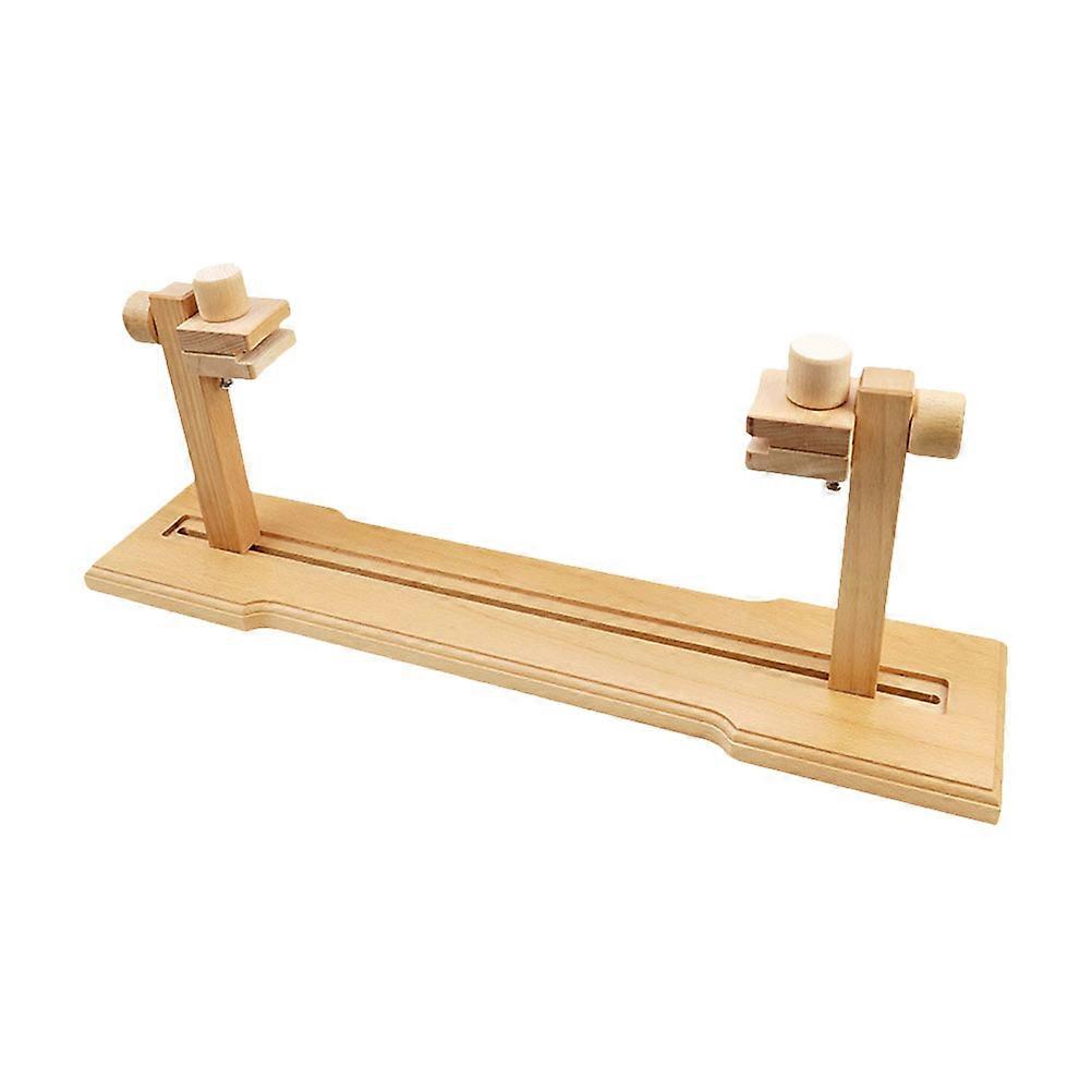Beech Wooden Cross Stitch Frame Stand with Rotation for Stable Embroidery and Quilting on Smooth Surfaces
