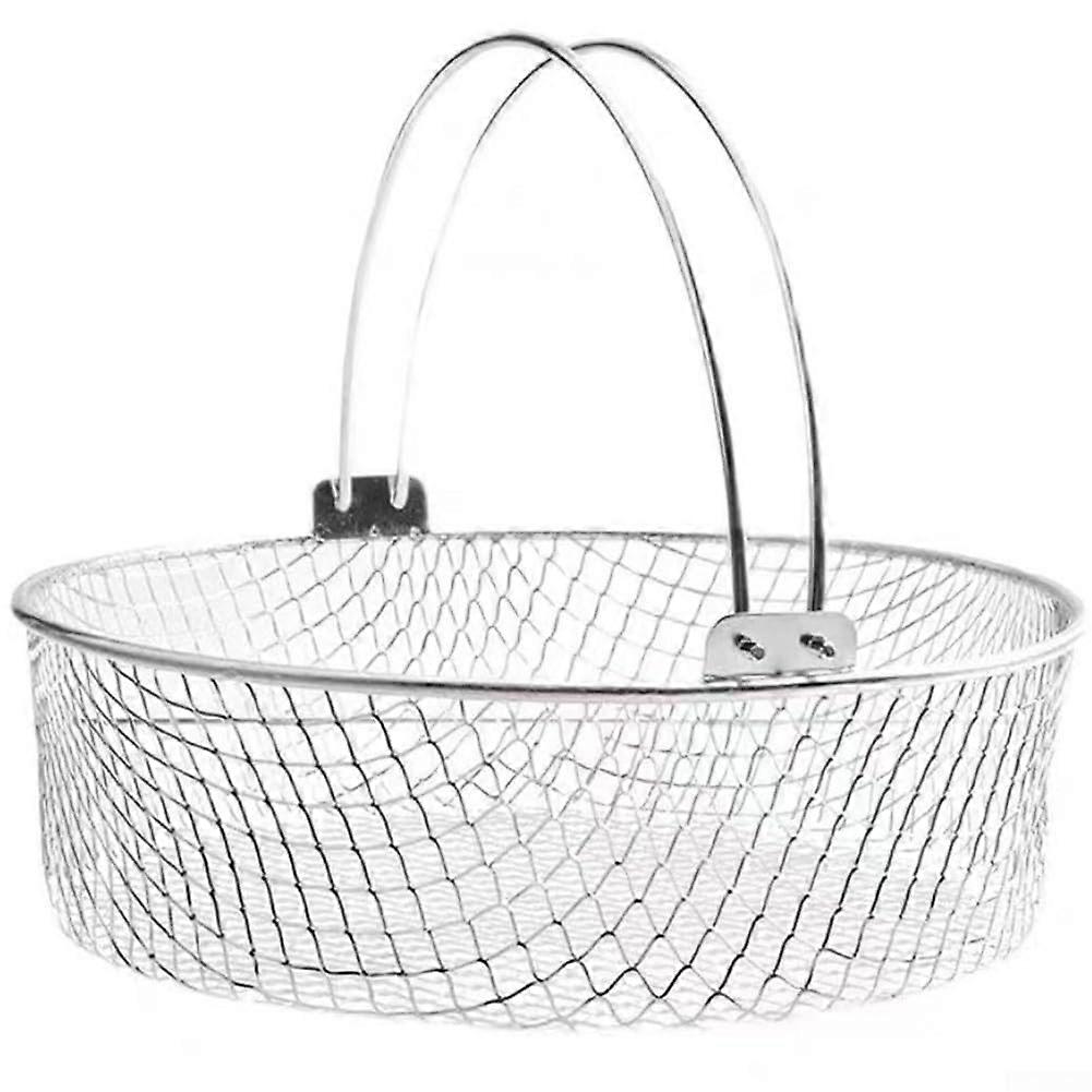 21 cm Air Fryer Mesh Basket, Stainless Steel for Efficient Air Circulation and Cooking Compatibility