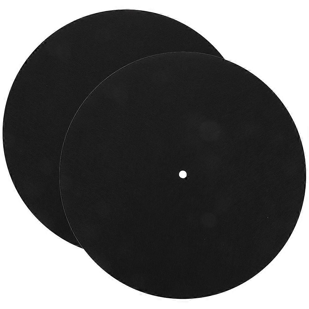 It looks like you're referring to a product description for **felt turntable mats** used with vinyl record players. Here's a more complete and clear