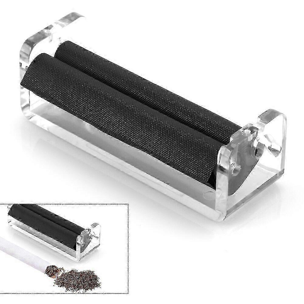 Machine à rouleau à main en plastique transparent réglable pour papier de 80 mm, adaptée aux besoins standard de roulage de cigarettes