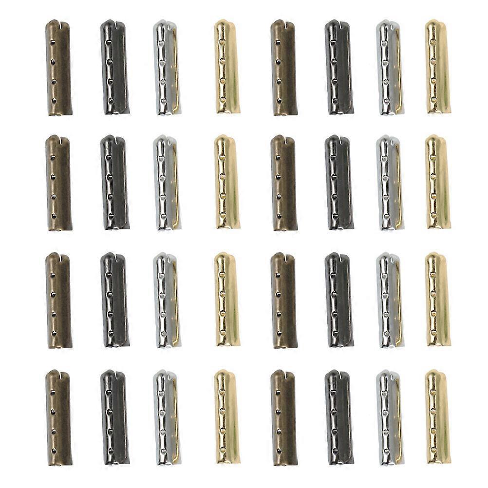 100Pcs Metal Durable Shoelace Tips Shoe Lace Replacement Ends for DIY