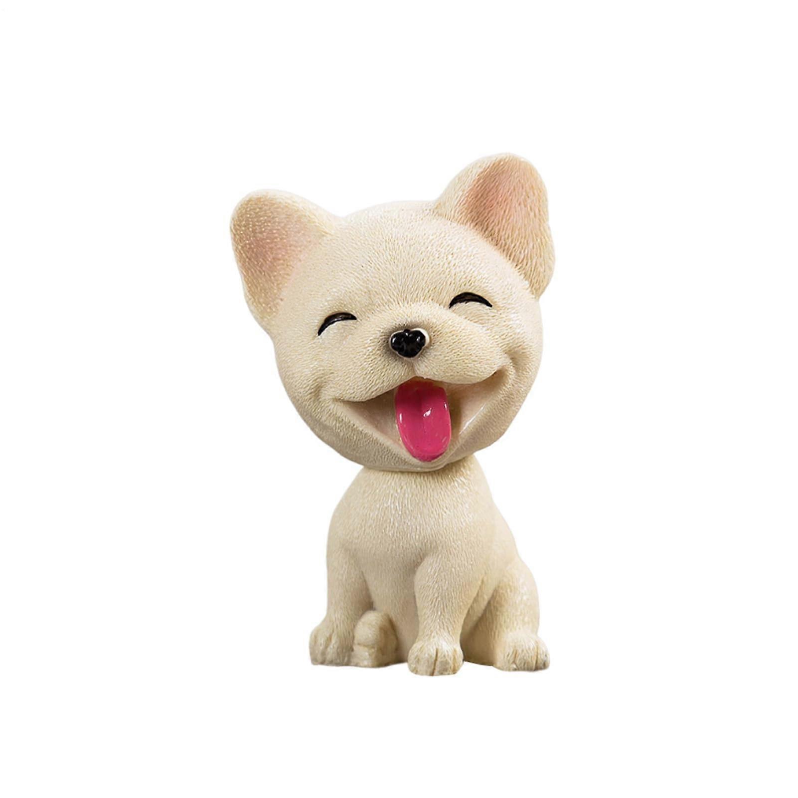 Nodding Dog on Desk Dashboard Dog with Emulation, Cute Bobble Heads for Car