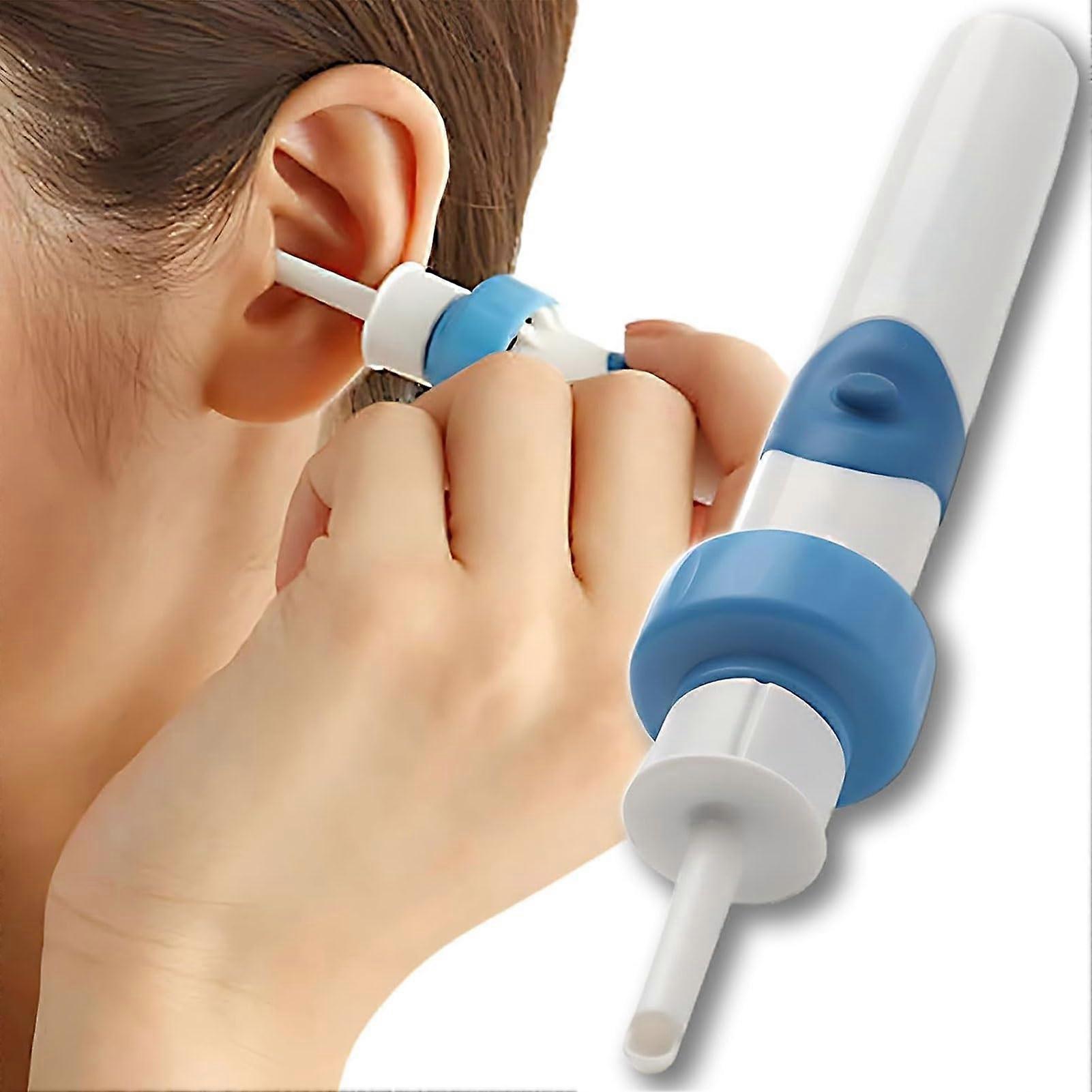 Electric Ear Wax Remover Tool, Silicone Earwax Cleaner Set, Wireless Gentle and Powerful with 2 Soft Washable Tips