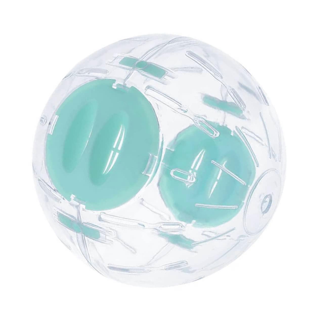Hamster Running Ball Exercise Toy for Indoor Cages, Blue Plastic Gerbil Wheel for Hedgehogs and Flying Squirrels