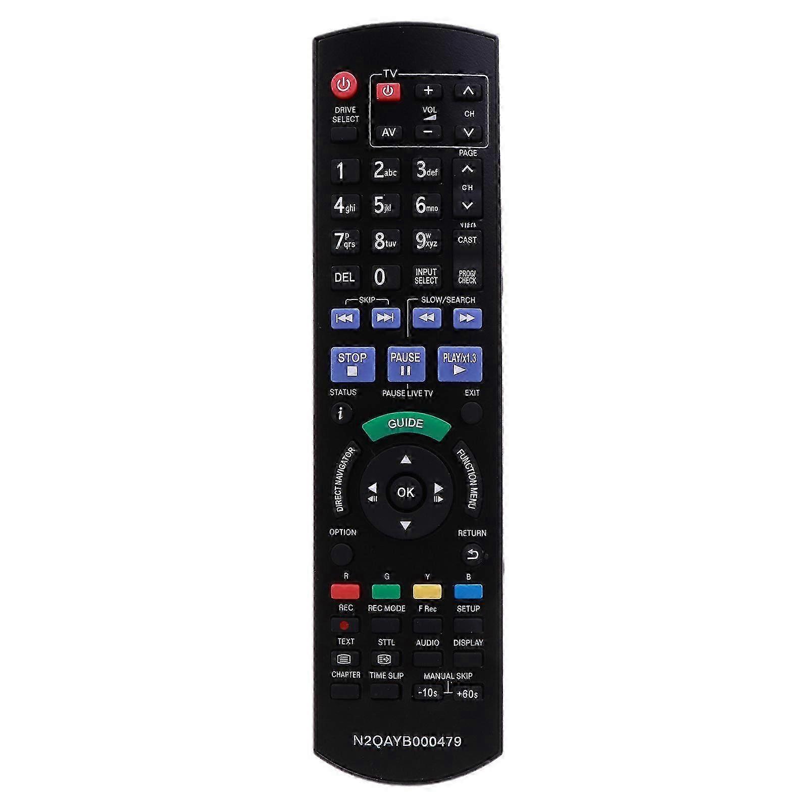 IR6 Replace for Panasonic Blu-Ray Disc Player HDD Recorder Remote N2QAYB000475