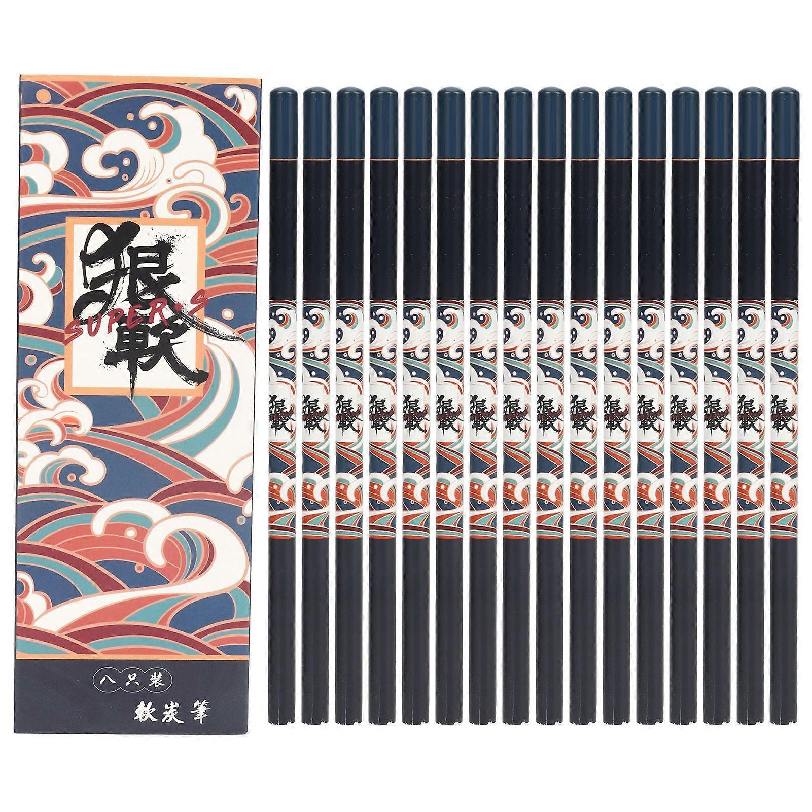 2025 Latest Model  2Sets 16pcs Charcoal Pencils Drawing Set for Drawing