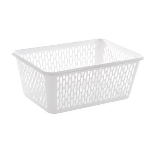 Leecroft 37cm Handy Basket White 37 x 26 x 16cm