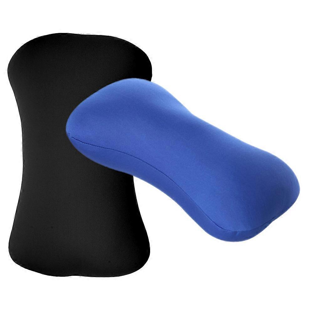 Portable Neck Pillow Ergonomic Travel Headrest Foam Cushion for Neck Comfort and Relaxation for Car Office Camping Use Blue