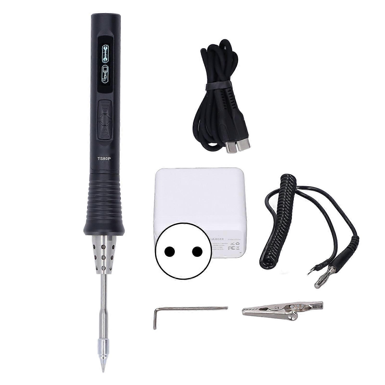 Portable Electric Soldering Iron Digital Display Adjustable Temperature Solder Kit 30W