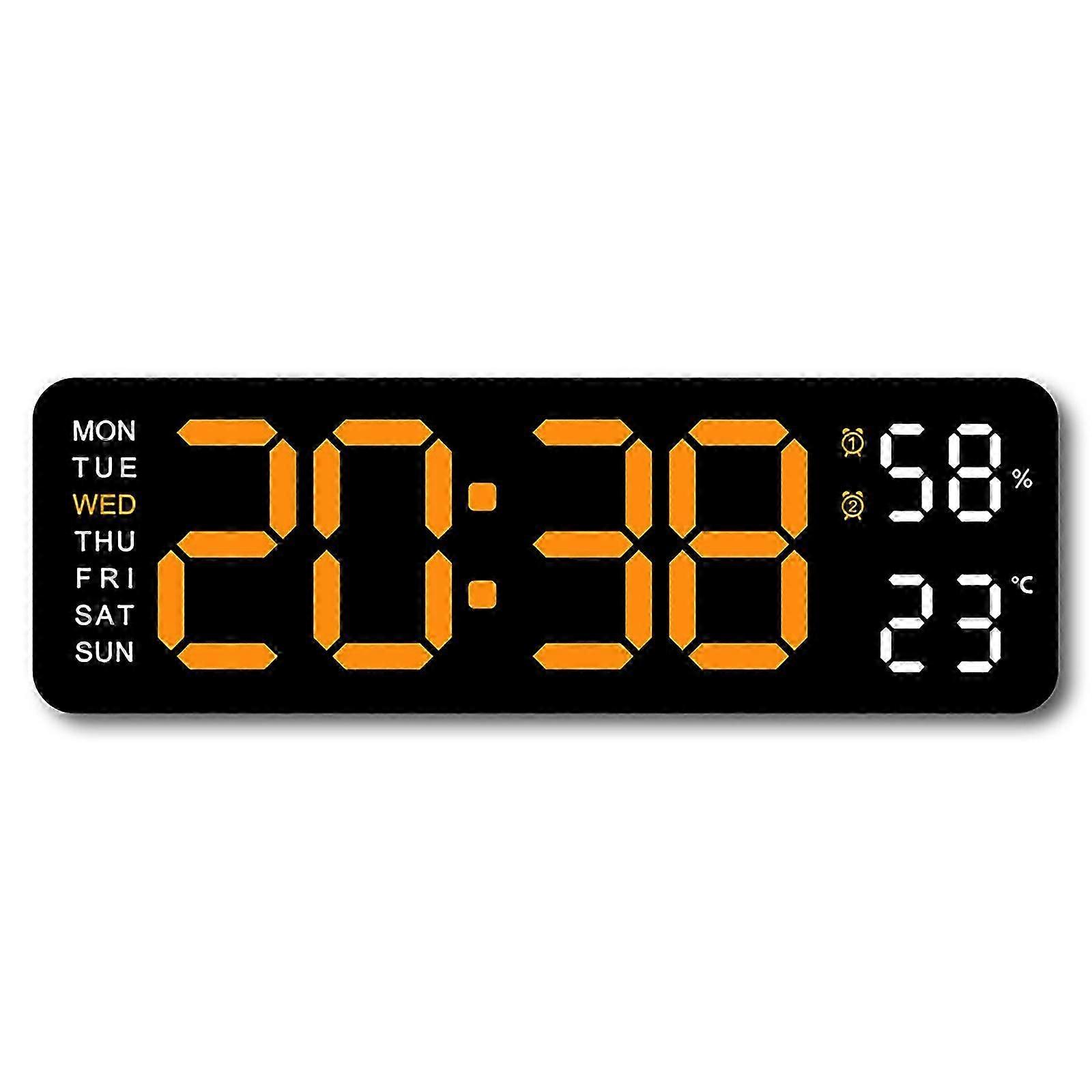 2025 Latest Model Digital LED alarm clock with temperature, day of the week