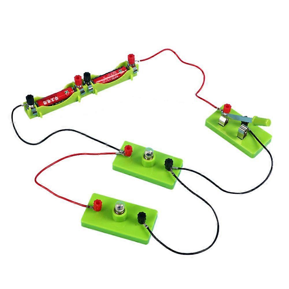 طقم تعلم الكهرباء الدائري DIY ألعاب تعليمية للفيزياء للأطفال تجربة STEM تعليم التدريب العملي على لعبة القدرة