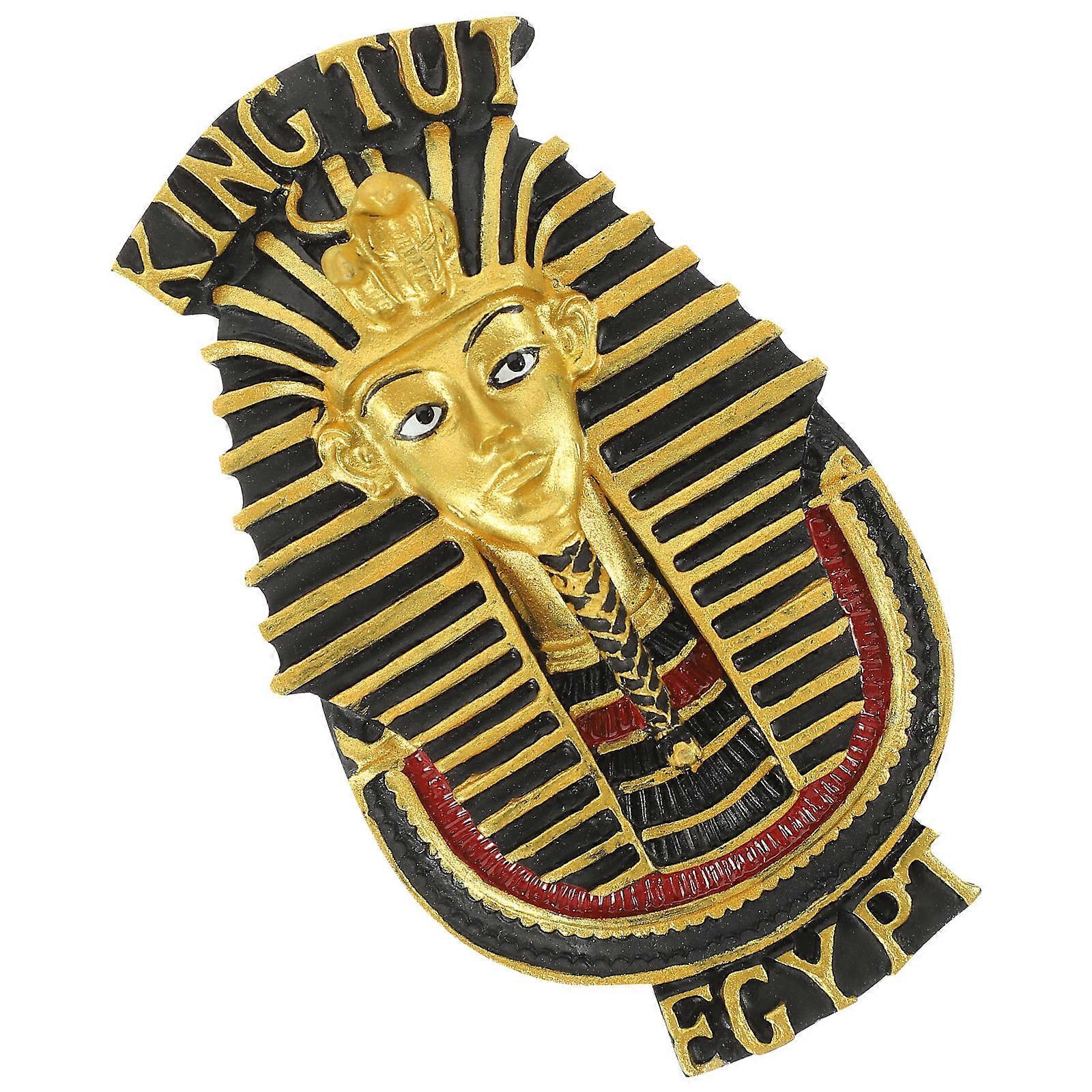 ゴールデンファラオエジプト冷蔵庫マグネット、家庭およびオフィス装飾用樹脂製