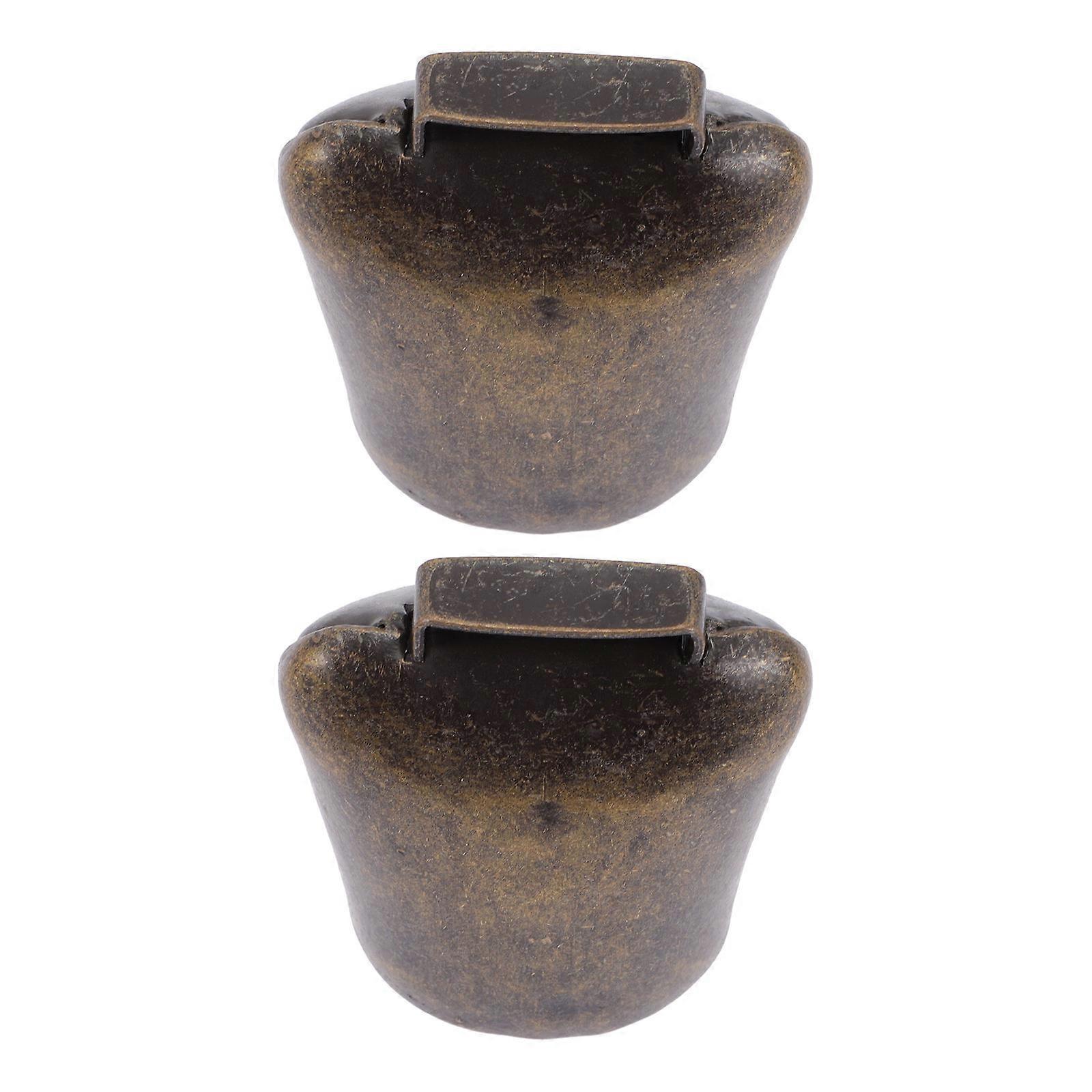 Premium Cow Bells 2pcs Loud Hanging Pendants for Grazing Cattle and Sheep, Durable Retro Design for Farm Use and Decoration