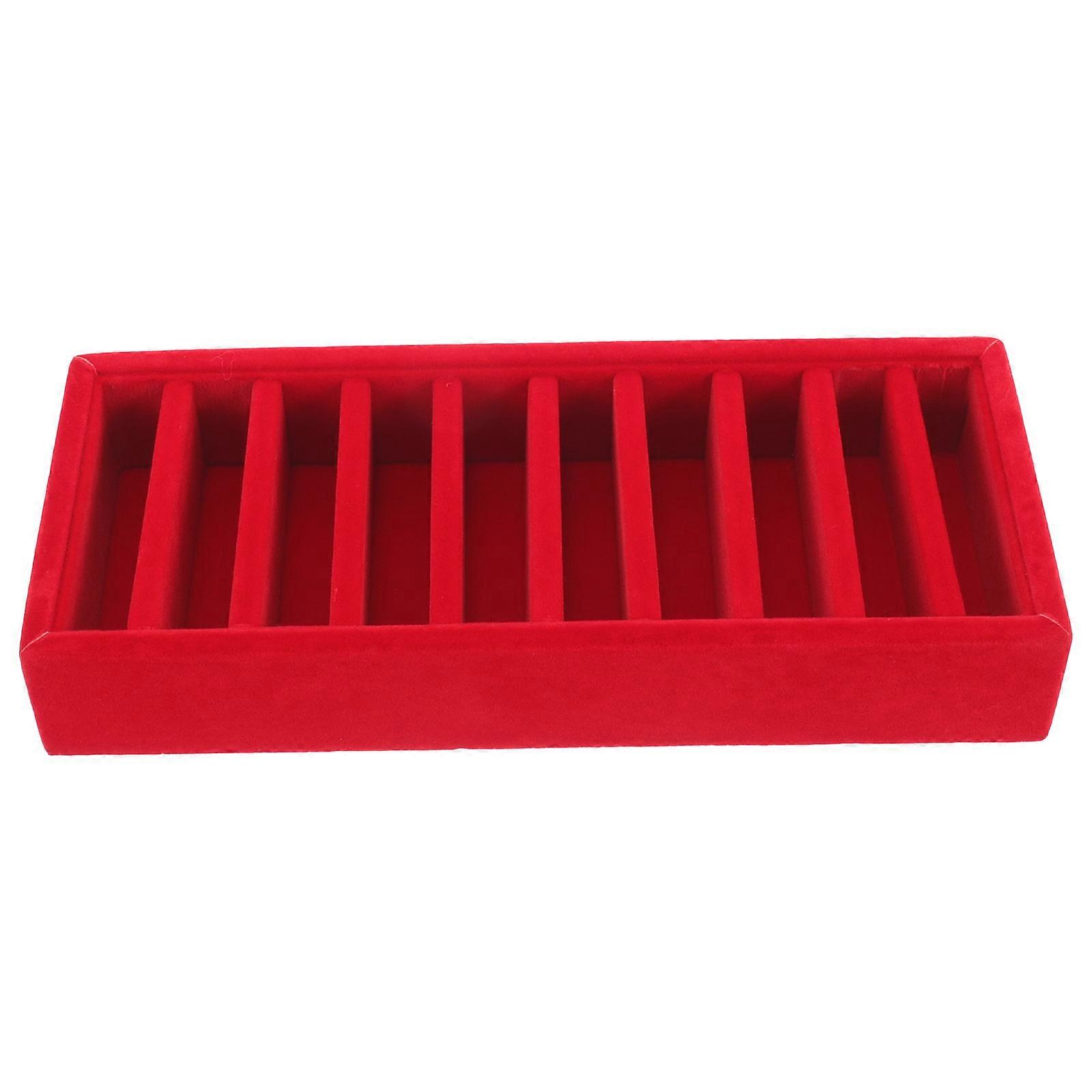 Vertical Ribbon Holder Ribbon Storage Organizer Workplace Organization present Making 24.00X9.50X4.00CM Red 1Pack