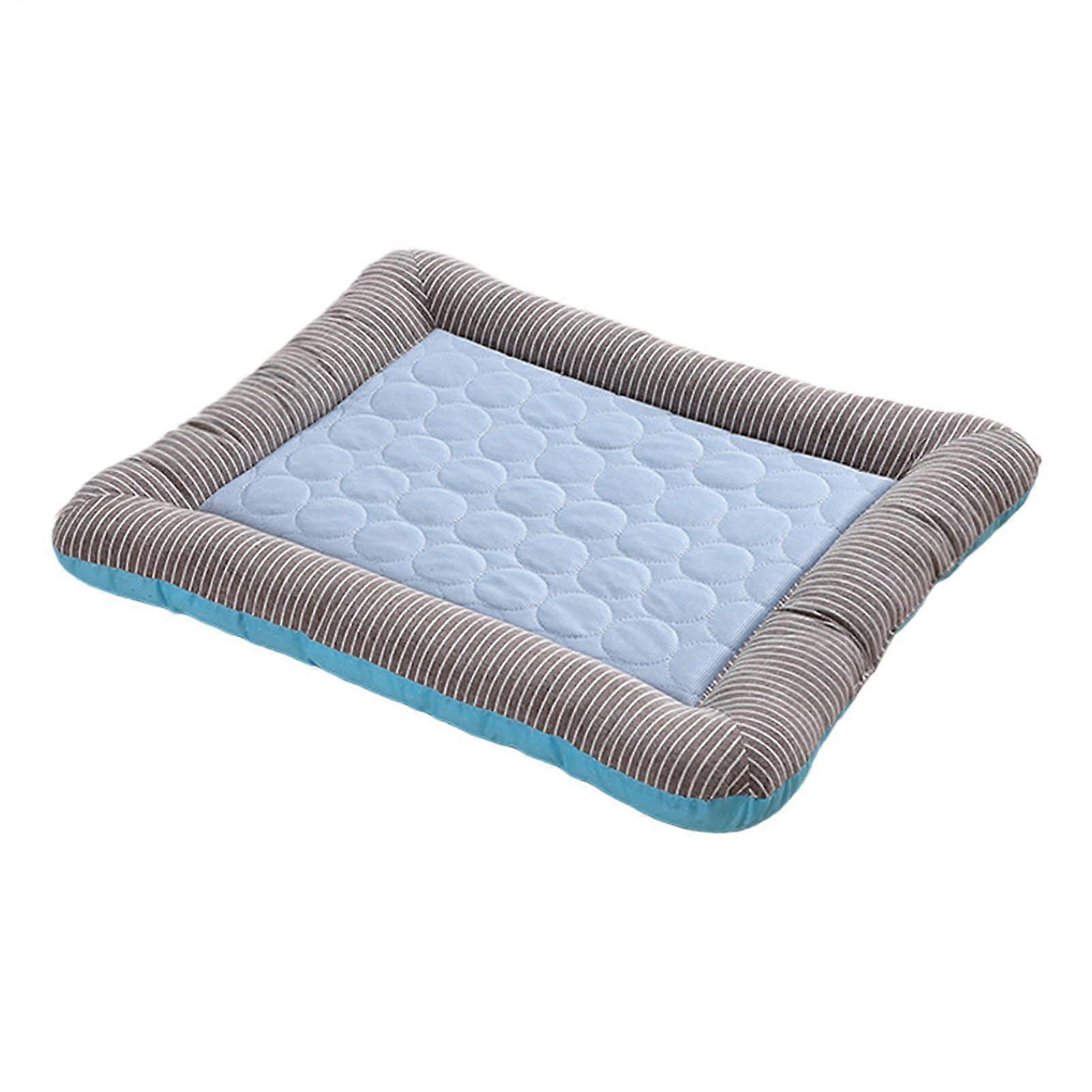 Cooling Mat for Pets – Durable, Washable Bed for Dogs, Cats, and Puppies in Blue, Large Size, Comfortable Design