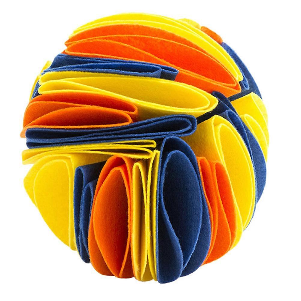Pet Sniffing Ball Slow Feeder Interactive Puzzle for Dogs – Durable Cloth Foraging Toy to Reduce Boredom and Destructive Behavior, Washable Indoor Use