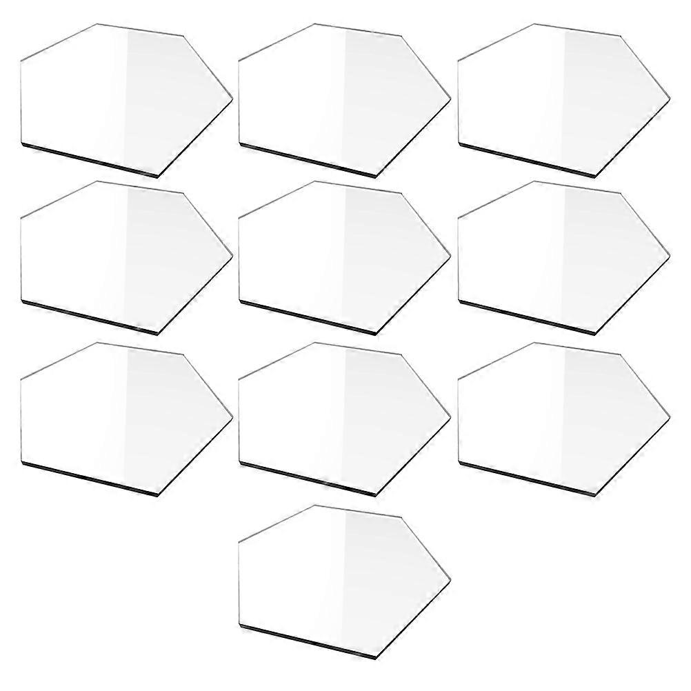 Multipurpose Place Cards Creative Hexagonal Shaped For Parties Seat Classification 3.1×2.8×0.1in 10Pcs