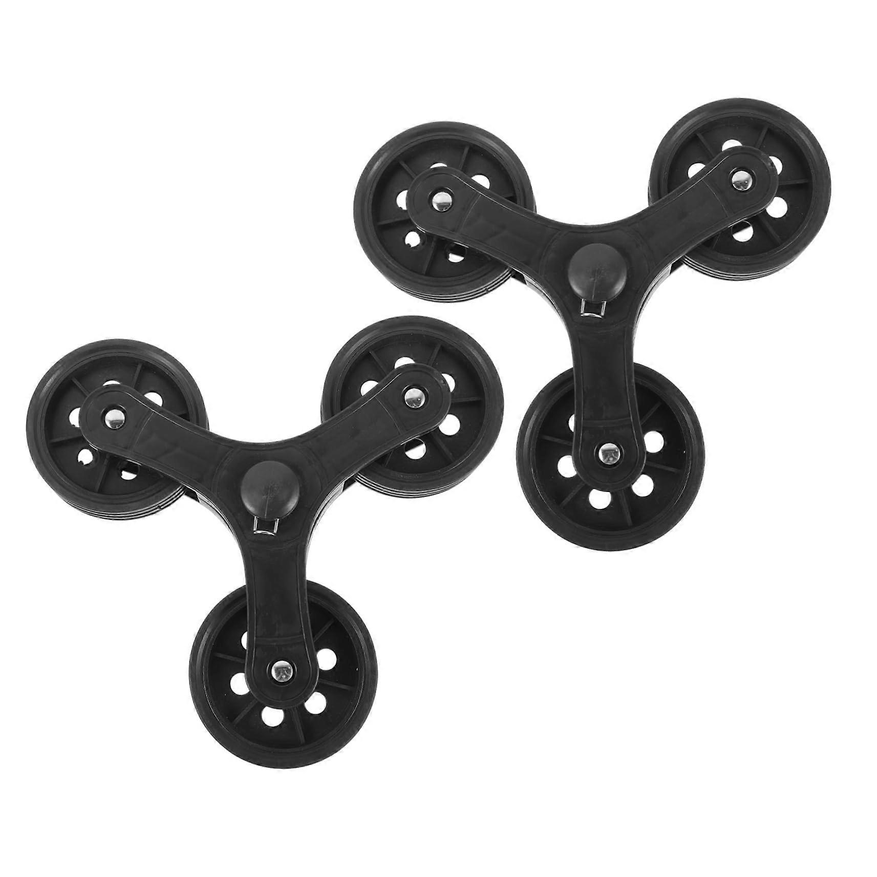 1 Pair Wheels for Vegetable Trolley, Triangular Wheel, Shopping Trolley Wheels