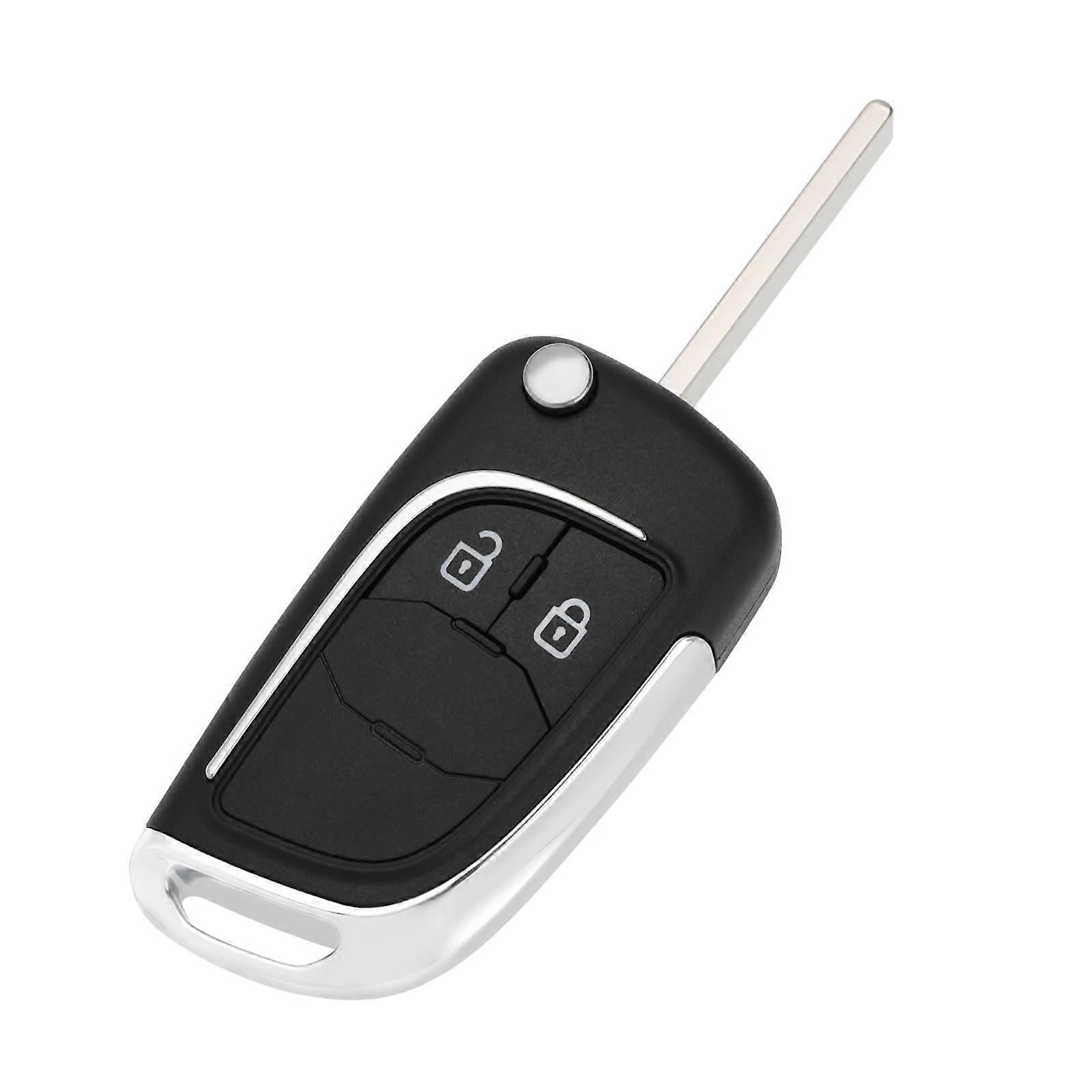 1 x Car Key Shell 2 Buttons Flip Remote Control Replacement Compatible with Vauxhall Zafira Compatible with Corsa Compatible with Adam