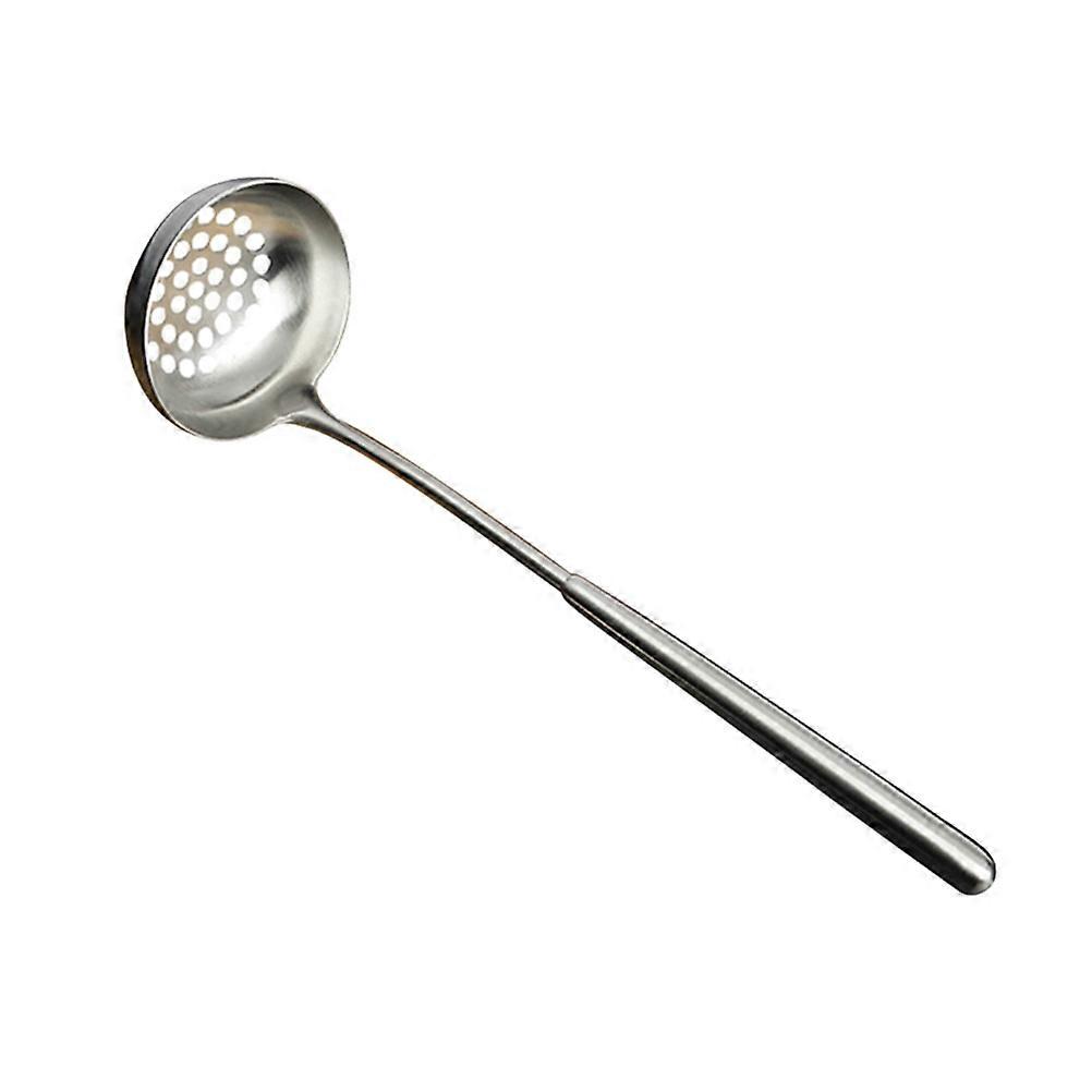 Slotted Colander Spoon Straining Cooking Serving Home Use 27*7.5*3cm Silver 1Pack