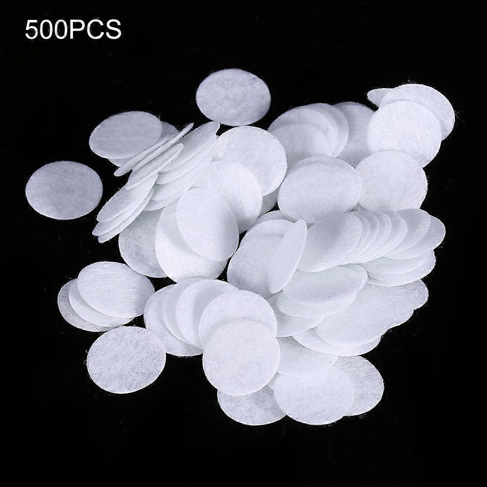 500pcs Cotton Filter Round Filtering Pads For Blackhead Eliminating Beauty Machine 15mm