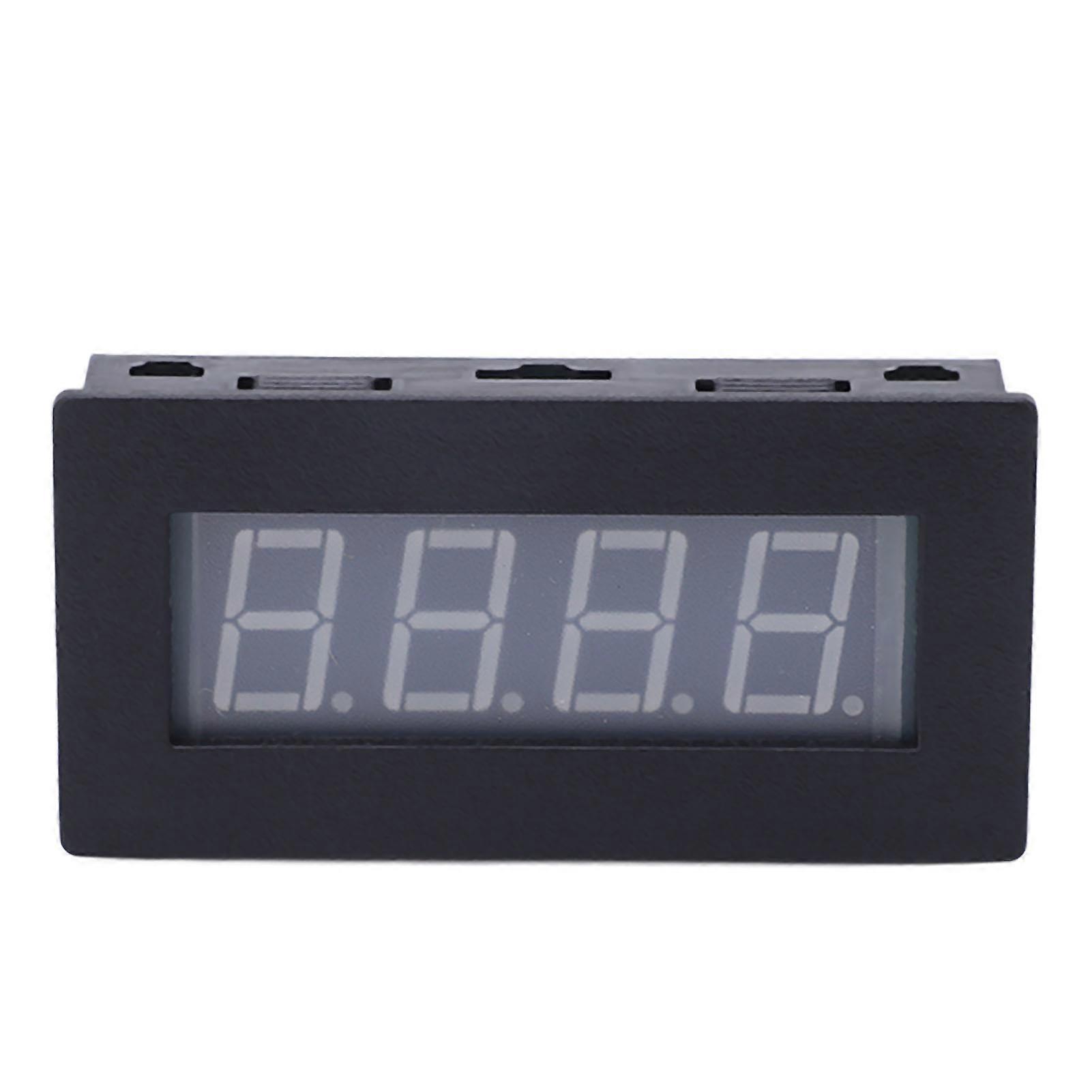 4 Digit LED Display Tachometer Multifunctional RPM Rotation Speed Tester with Cable DC 8‑15V Blue Backlight 