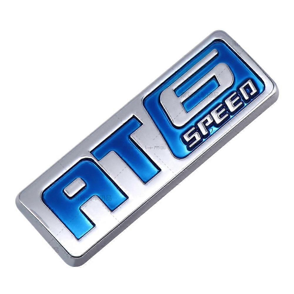 AT6 sticker car speed limit function modification ABS emblem decal for auto