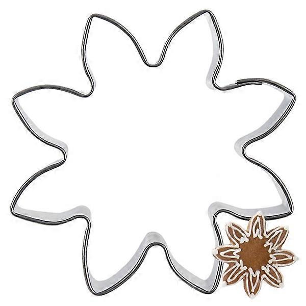 Blomsterkakekutter i stål 6 cm