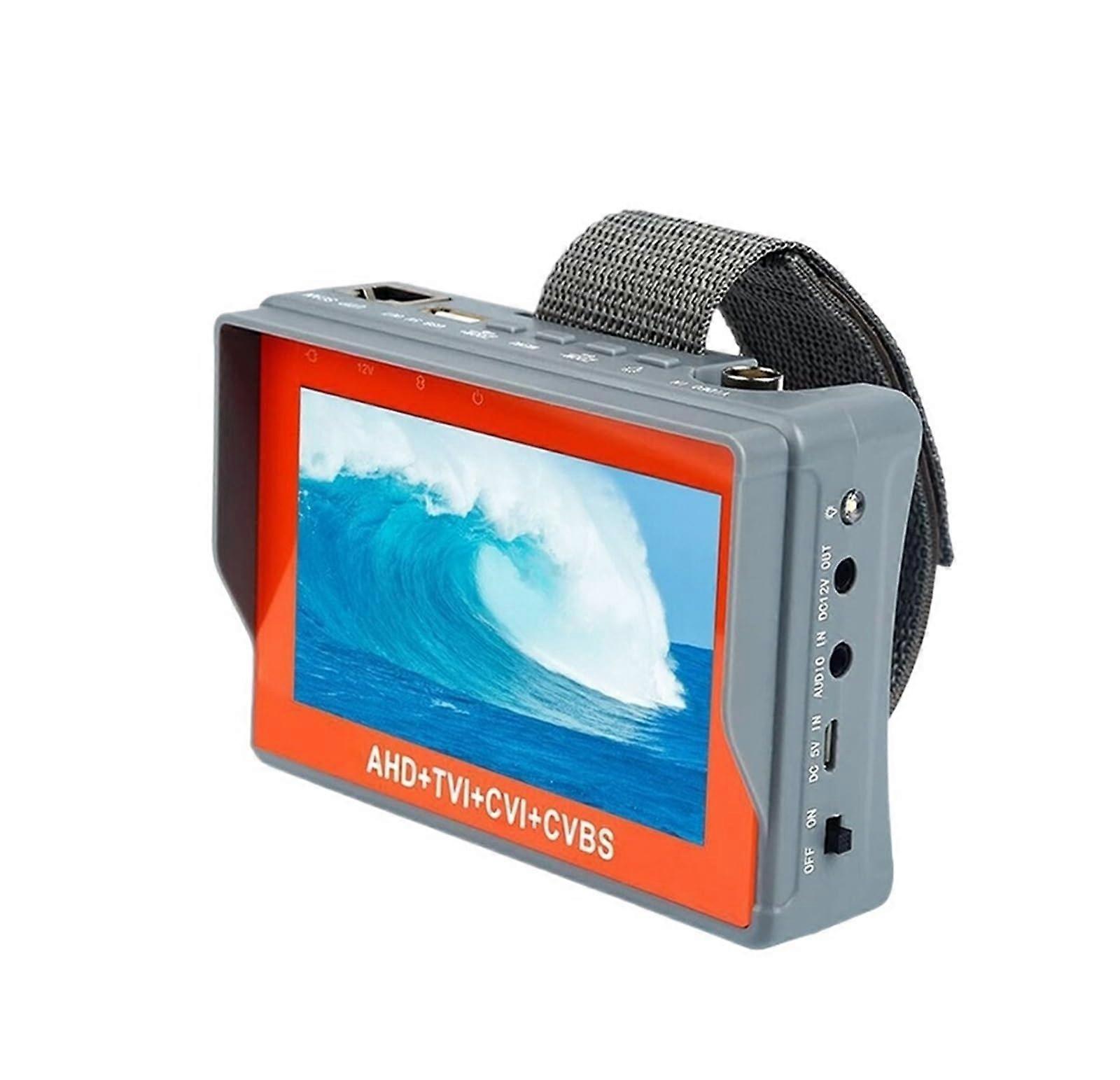 5 Inch 8MP CCTV Camera Tester Wrist Strap Supports PTZ, Full Function Tester