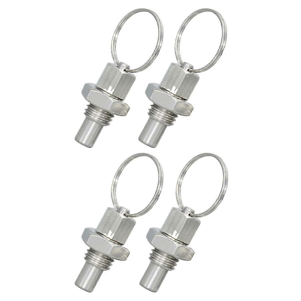 4 pieces spring plunger with retraction mechanism, durable and portable positioning pins for machinery and mechanical applications.