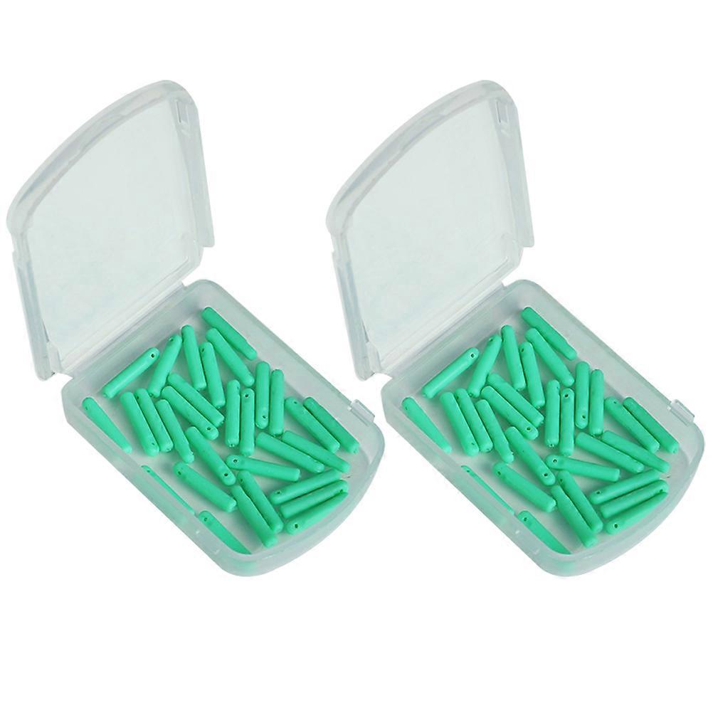 60pcs Fishing Float Stopper Connector Lightweight Portable Tool for Angling Tackle Boxes Easy Storage for Fishing Enthusiasts