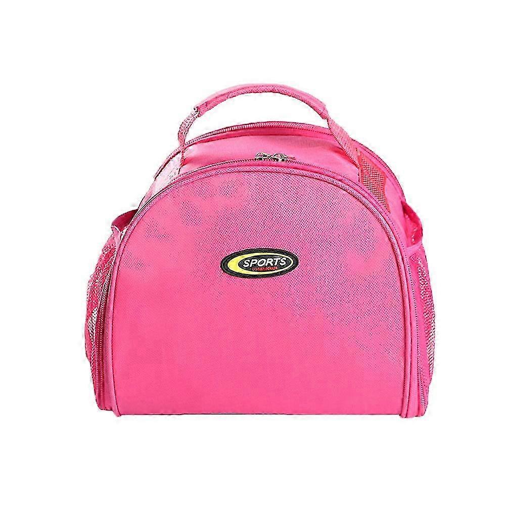 Large Capacity Portable Insulated Cooler & Warmer Picnic Storage Bag in Rose Red - Perfect for Lunches & Outdoor Activities